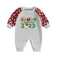 TBKOMH Grinch Christmas Matching Grinch Pajamas Grinch Family Pajamas Matching Sets Christmas Prints Family Matching Long Sleeve Tops+Pants Set Family Matching Sets(Baby 3 Months)