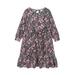 WBQ Kid Girls Fall Long Sleeve Dress Print A Line Swing Dress Casual Party Dress Fit for 4-9 Years Toddler Girls
