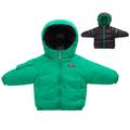 HBYJLZYG Hoodies Reversible Puffer Padded Jacket Winter Baby Boys Girls Wear Long Sleeve Thick Solid Color Keep Warm Jacket Coat