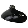 Mixfeer Universal Black 3-Snap Motorcycle Peak Lens Open Face Sun Shade Visor