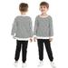 KYAIGUO 2Pcs Kids Baby Boys Girls Sweatshirt Jogger Pants Tracksuits Set 3M-5Y Toddler Pullover Sweatsuit+Sweatpant 2 Piece Little Boys Girls Fall Winter Casual Active Sweat Suits