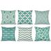 Comfortable Throw Pillows 6PC/Set Home Decorative Pillowcase Cotton Linen Sofa Cushion Throw Pillow Cover Cotton Pillowcase