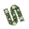 Clearance! Ongmies Christmas Ornaments Christmas Stairs Decoration Rattan Flowers Rattan Christmas Tree Festival Decorations Gold Red Garland Door Decoration Christmas Decorations Gold