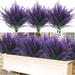 15 Bundles Artificial Flowers for Outdoors - UV Resistant Fake Lavender Flowers for Indoor and Outdoor Decorations - 15 Pcs Value Set - Lifelike and Easy to Care for - Purple and White Lavender Bundle