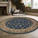 Blue/Navy 63 x 0.28 in Area Rug - Astoria Grand Safira Floral Navy/Ivory Area Rug | 63 W x 0.28 D in | Wayfair 26ACE7D8809B4DC9B7F8BF3AC876961A