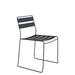 iSiMAR Portofino Stacking Patio Dining Side Chair Metal in Gray | 31.5 H x 19.7 W x 19.3 D in | Wayfair 8001_GA