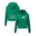 Women's Pro Standard Kelly Green Boston Celtics Classic FLC Cropped Pullover Hoodie