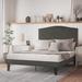 Republic Design House Newport Platform Bed (8" Leg) Ivory, King Size, Solid Wood | 60 H x 80.5 W x 83 D in | Wayfair 10451-F8