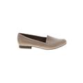 Naturalizer Flats: Loafers Chunky Heel Casual Tan Solid Shoes - Women's Size 11 - Almond Toe