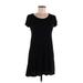 Olivia Rae Casual Dress - Shift: Black Solid Dresses - Women's Size Medium