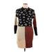 Andree by UNIT Casual Dress - Sweater Dress: Brown Dresses - Women's Size 1X