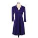 Max Studio Casual Dress - Wrap: Purple Dresses - Women's Size X-Small