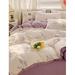 Gracie Oaks Pure Cotton Bedding Four-Piece Set - Flat Sheet, Duvet Cover, Pillowcases X2, Comfortable & Breathable | Wayfair