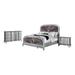 Enitial Lab Daphne 3 Piece Bedroom Set Upholstered, Wood in Brown/Gray | 70 H x 81.63 W x 91.75 D in | Wayfair IDF-7864CK-3ND