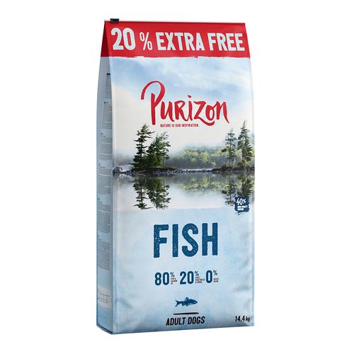 Purizon Fisch Adult - getreidefrei 14,4 kg: 12 kg + 20% gratis!