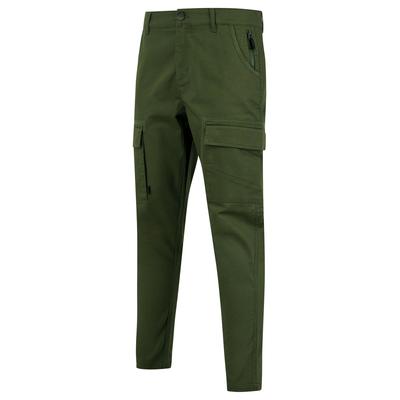Trousers Almagro Stretch Cotton Blend Multi-Pocket Cargo Trousers in Grape Leaf / XL - Tokyo Laundry
