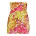 J. Crew Dresses | J. Crew Silk Floral Strapless Mini Dress Size 00 | Color: Gold/Pink | Size: 00