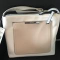 Nine West Bags | Nine West Triple Entry Colorblock Crossbody Cream | Color: Cream/Tan | Size: 9 X 9.5 Wide X 2