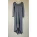 Anthropologie Dresses | Anthropologie Puella Womens Small Knit Gray Boat Neck High Low Maxi Dress | Color: Gray | Size: S