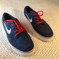 Nike Shoes | Nike Stephan Janoski Canvas Skate Blue Shoes 7.5 | Color: Blue/White | Size: 7.5