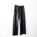 Zara Pants & Jumpsuits | Black Pants Women Small Leather High Waisted Straight Leg Punk Streetwear Zara 4 | Color: Black/Brown | Size: 4