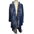 Free People Jackets & Coats | Free People Fp Movement Shibori Bandana Swing Jacket Size M Blue Waterfall Front | Color: Blue | Size: M