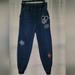 Disney Pants & Jumpsuits | Disney Parks Womens Her Universe Mickey Mouse Denim Jogger Pants Blue Sz Xsmall | Color: Blue | Size: Xs