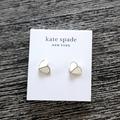 Kate Spade Jewelry | Nwt Kate Spade New York Heritage White Spade Earrings Gold/White | Color: Gold/White | Size: Os