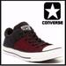 Converse Shoes | Converse Chuck Taylor All Stars Madison Maroon & Dark Gray Suede Sneaker Size 9 | Color: Gray/Red | Size: 9