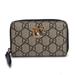 Gucci Bags | Gucci Gg Supreme Round Coin Case Compact Wallet | Color: Tan | Size: Os