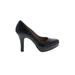 Talbots Heels: Pumps Stilleto Cocktail Black Animal Print Shoes - Women's Size 6 - Round Toe