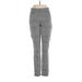 Tahari Casual Pants - High Rise Straight Leg Trouser: Gray Bottoms - Women's Size Medium