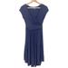 Anthropologie Dresses | Anthropologie Maeve Wrap Midi Dress Cap Sleeves Sz Xsp | Color: Blue/Purple | Size: Xsp