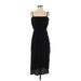 O'Neill Casual Dress - Midi Square Sleeveless: Black Solid Dresses - Women's Size Small