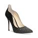 Jessica Simpson Shoes | Jessica Simpson Womens Black Gradient Wayva Toe Stiletto Slip On Pumps Shoes 9 M | Color: Black | Size: 9