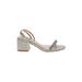 Jewel Badgley MIschka Sandals: Silver Shoes - Women's Size 7