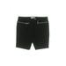 MICHAEL Michael Kors Khaki Shorts: Black Solid Bottoms - Women's Size 6 - Stonewash