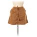 LC Lauren Conrad Faux Leather Skirt: Tan Bottoms - Women's Size 16