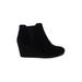 City Classified Ankle Boots: Black Solid Shoes - Women's Size 6 - Round Toe