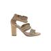 Sam & Libby Heels: Tan Shoes - Women's Size 7 1/2