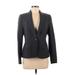 Anne Klein Blazer Jacket: Below Hip Gray Print Jackets & Outerwear - Women's Size 8