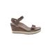 Aetrex Wedges: Brown Solid Shoes - Women's Size 10 1/2 - Open Toe