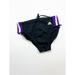 Adidas Swim | Nwt Adidas Infinitex+ Black Purple Solid Splice Brief Swimsuit Men’s Size 24 | Color: Black/Purple | Size: 24