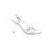 Lauren by Ralph Lauren Sandals: Silver Shoes - Women's Size 8 1/2 - Open Toe