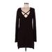 Free People Casual Dress - Sweater Dress: Brown Dresses - Women's Size Medium