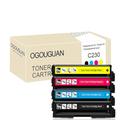 OGUOGUAN Compatible with C230 Toner Cartridge 4 Colours Replacement for Xerox C230 C235, 3000 Pages, Printer Accessories, 4 Colors-No Chip (4-Colours)