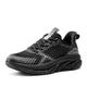 DREAM PAIRS Womens Trainers Road Running Shoes Comfortable Walking Shoes Athletic Workout Gym Cross Trainer Sneakers,Size 8,All Black,SARR009W