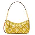 Tory Burch T Monogram Embossed Studio Bag, Island Palm / New Cream