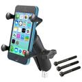 RAM Mounts X-Grip Phone Mount with Motorcycle Handlebar Clamp Base