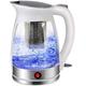 Kettles,1.7L Glass Kettle,Eco Water Kettle with Illuminated Led, Bpa Free Cordless Water Boiler with Stainless Steel Inner Lid & Bottom hopeful